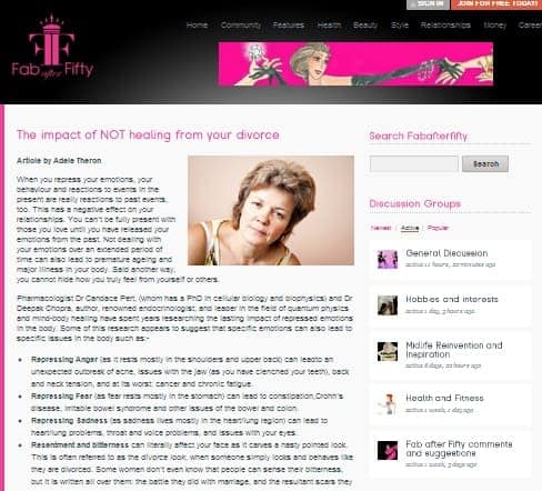 Fab After Fifty features the Naked Divorce