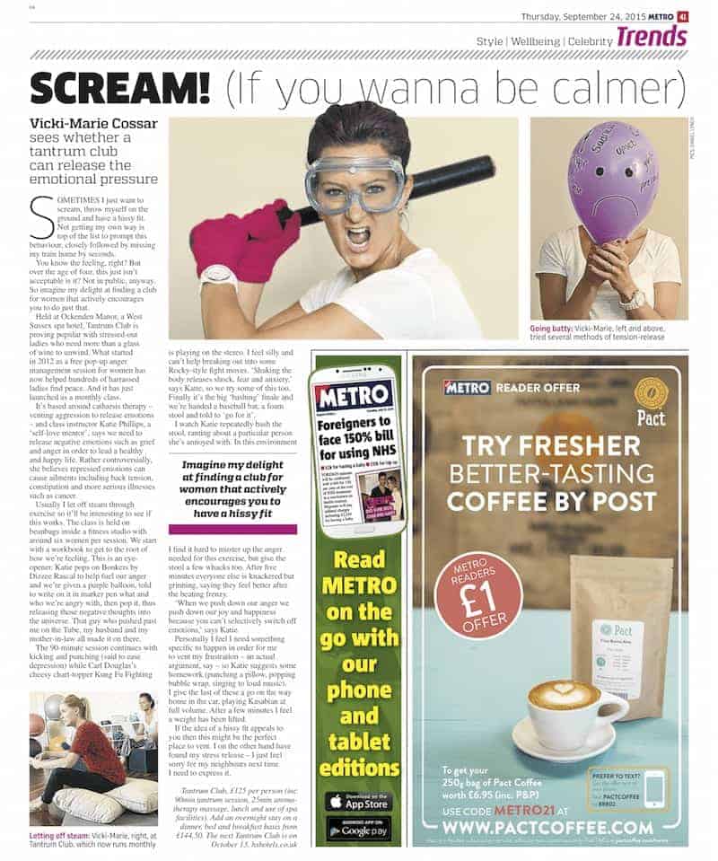 Tantrum in the News – Scream! (If you wanna be calmer)
