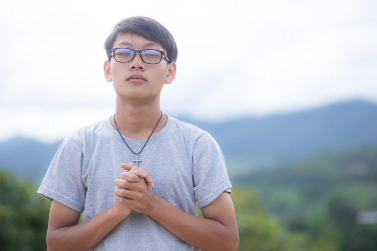 A person finding solace in healthy coping mechanisms after divorce.